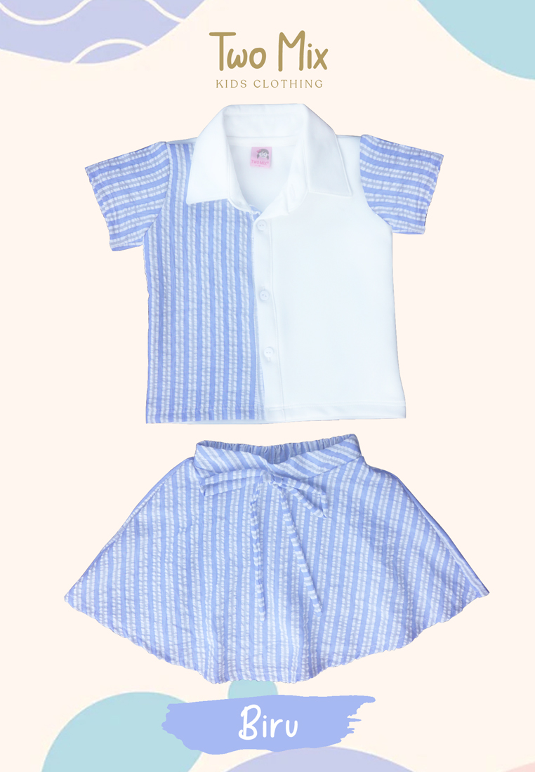 Two Mix - Setelan Anak Perempuan Fashion - Baju Stelan Anak Cewek Viral 1-12 Tahun 4327
