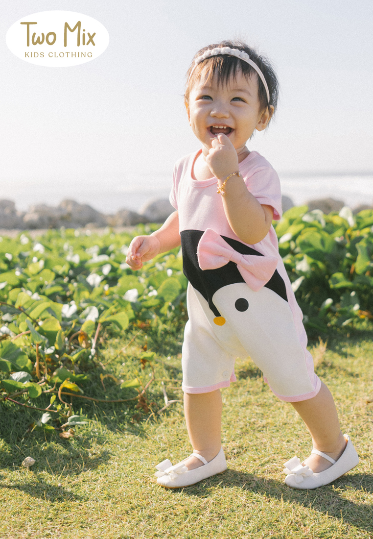 Two Mix - Baju Bayi Lucu Pinguin - Jumper Bayi Laki / Perempuan Katun 4303