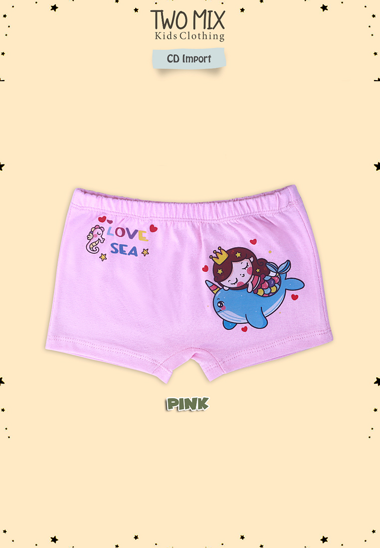 Two Mix - Pakaian Dalam Celana Boxer Anak Perempuan Printing Lucu CD Celdam Anak Cewek 1-10 Tahun 43