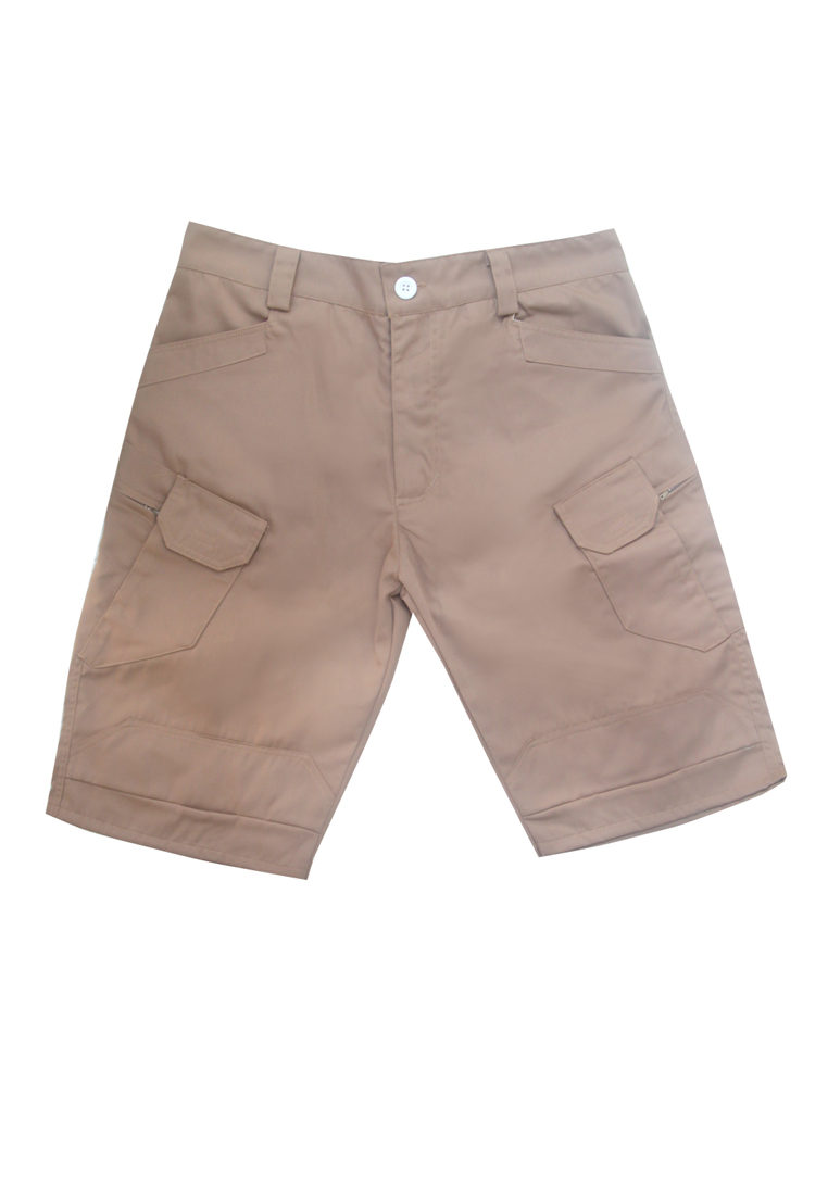 Two Mix Celana Pendek Cargo Dewasa Pria Bahan Katun 4168 Coklat Tua