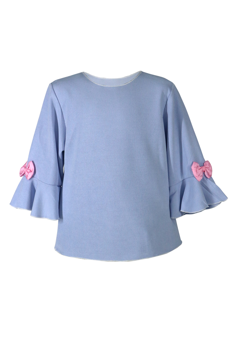 Two Mix Atasan Anak Perempuan / Blouse Anak Cewek / Blus Tops Kids Bahan Kaos Katun Usia 1-8 Tahun 4