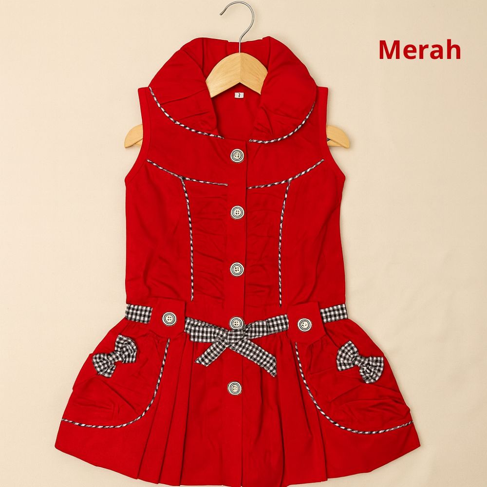 TWO MIX Baju Dress Anak Perempuan Katun Fashion Lucu Size Usia 0-4 Tahun Model Terbaru Y904 Warna Me