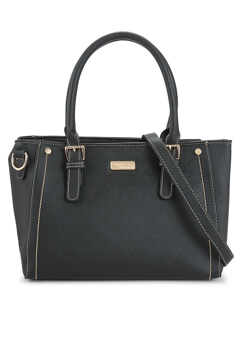 Unisa Saffiano Convertible Top Handle Bag