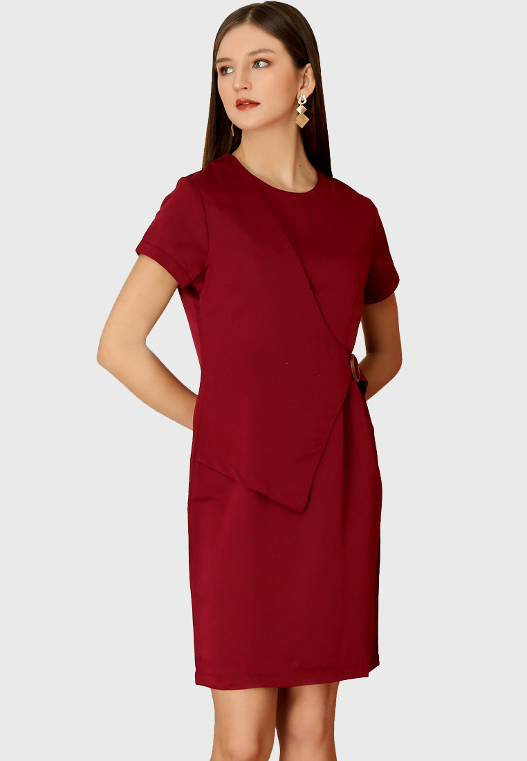 Urban Exchange Callie Maroon Dress