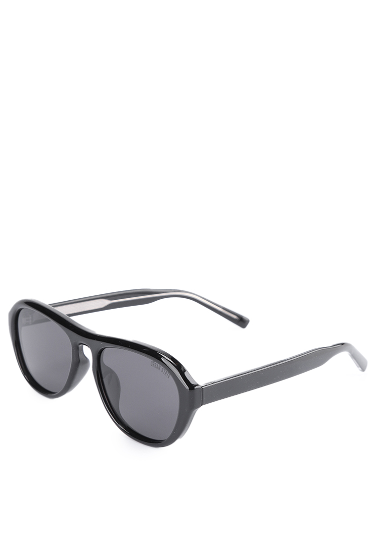 Urban State Polarized Plastic Frame Wrap Oval Sunglasses
