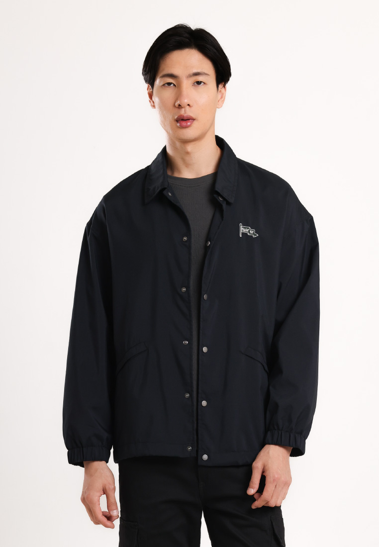 Used Jeans Used 1968 - Napariri Jacket Pria Windbreaker Regular Black