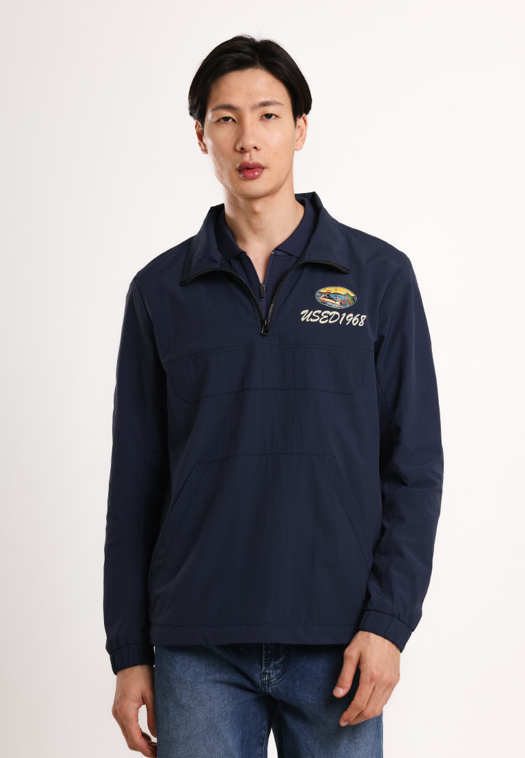 Used Jeans Used 1968 - Napariri Jacket Pria Windbreaker Regular Navy