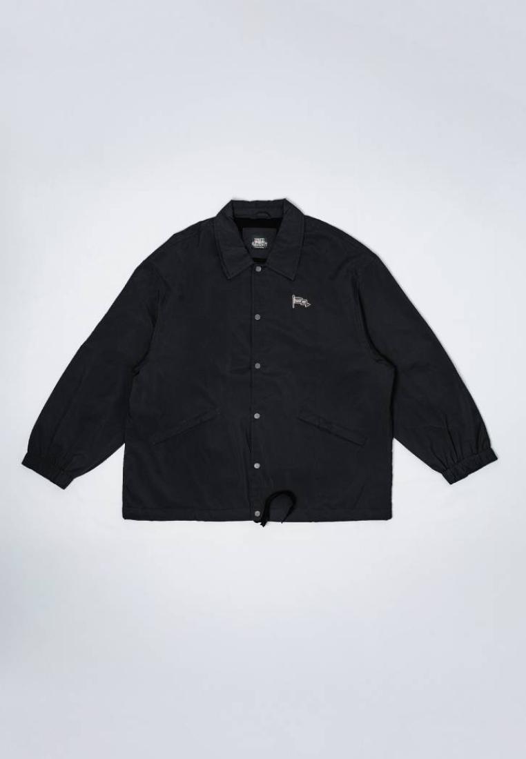 Used Jeans Used 1968 - Windbreaker Jacket Casual Waterproof Regular Fit Black