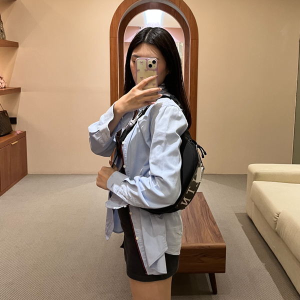 Valentino Garavani Tas VALENTINO VLTN TEXT WHITE BLACK WAIST BAG 100% ORIGINAL