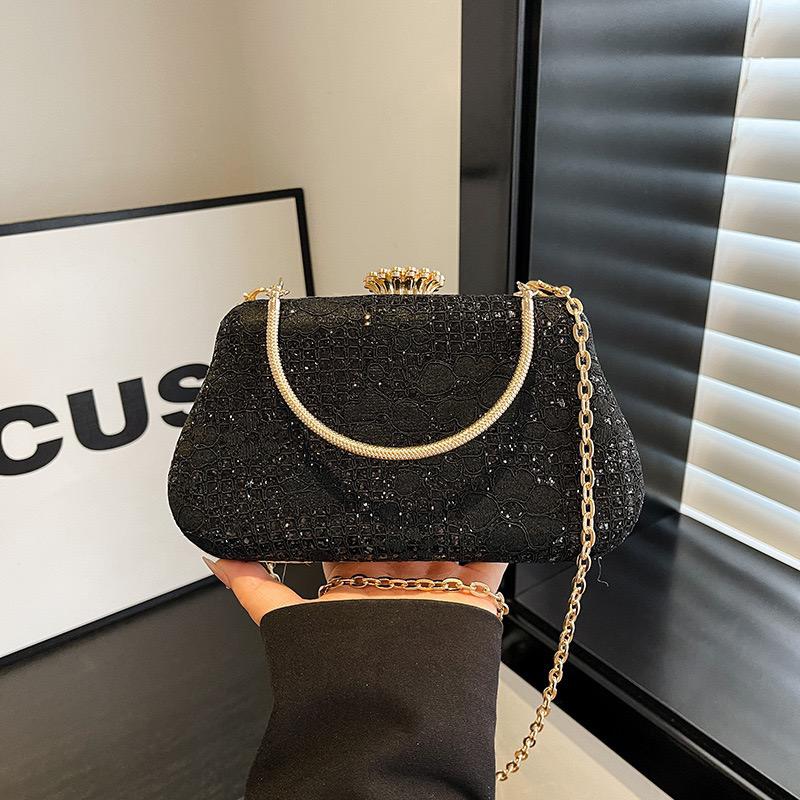 Vedlyn Clarisse Tas Pesta Wanita Clutch Brokat Stylish – Black