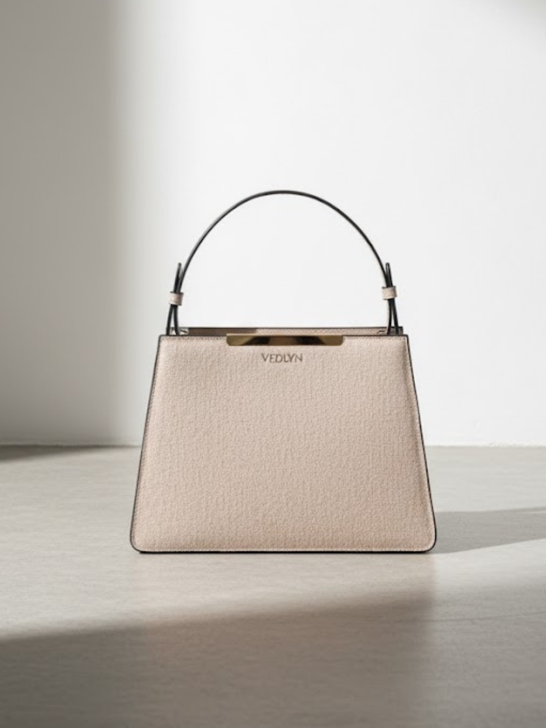 Vedlyn Kate T small tas wanita model hand bag dan tas selempang - TAN Resleting