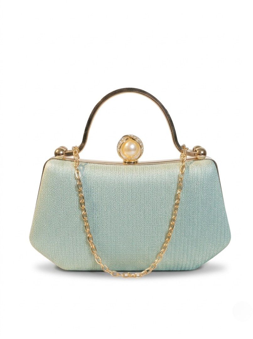 Vedlyn Luvia Tas Pesta Wanita Clutch Simple Elegan – Lightblue