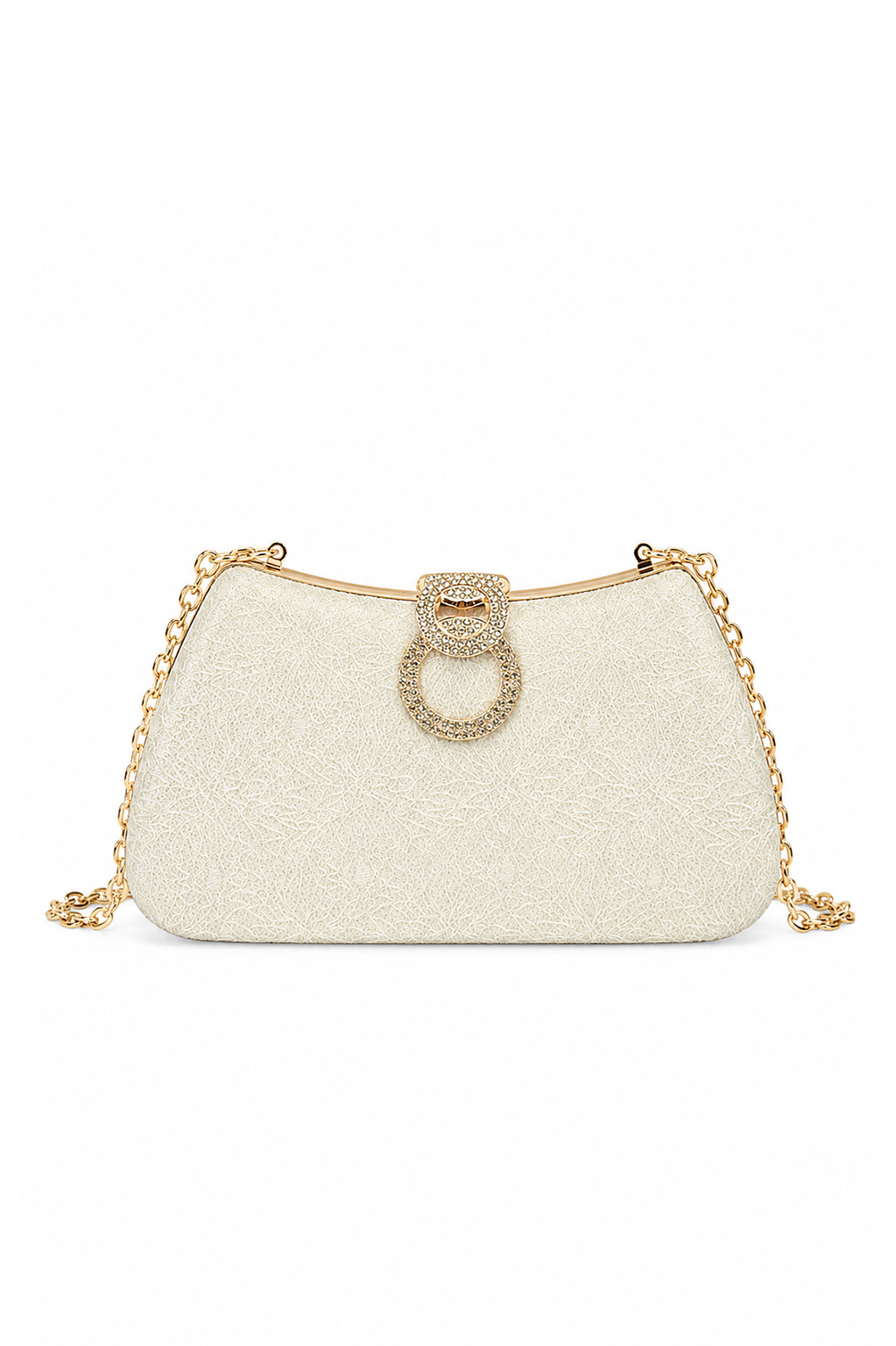 Vedlyn Lucelle Tas Clutch Pesta Wanita Elegan Premium – White