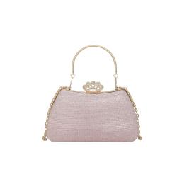 Vedlyn Giana Tas Pesta Clutch Gliter Mewah Wanita – Pink