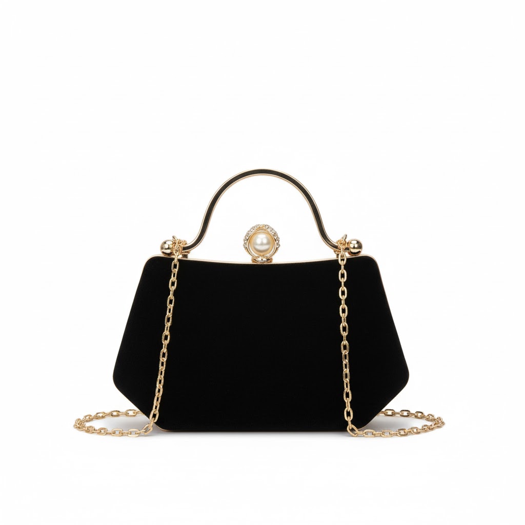 Vedlyn Naira Tas Pesta Clutch Elegan Stylish Wanita – Black