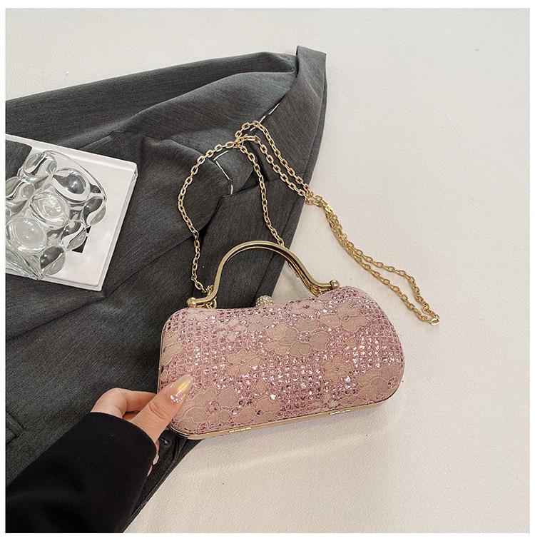 Vedlyn Amara Tas Pesta Wanita Clutch Brokat Elegan – PInk