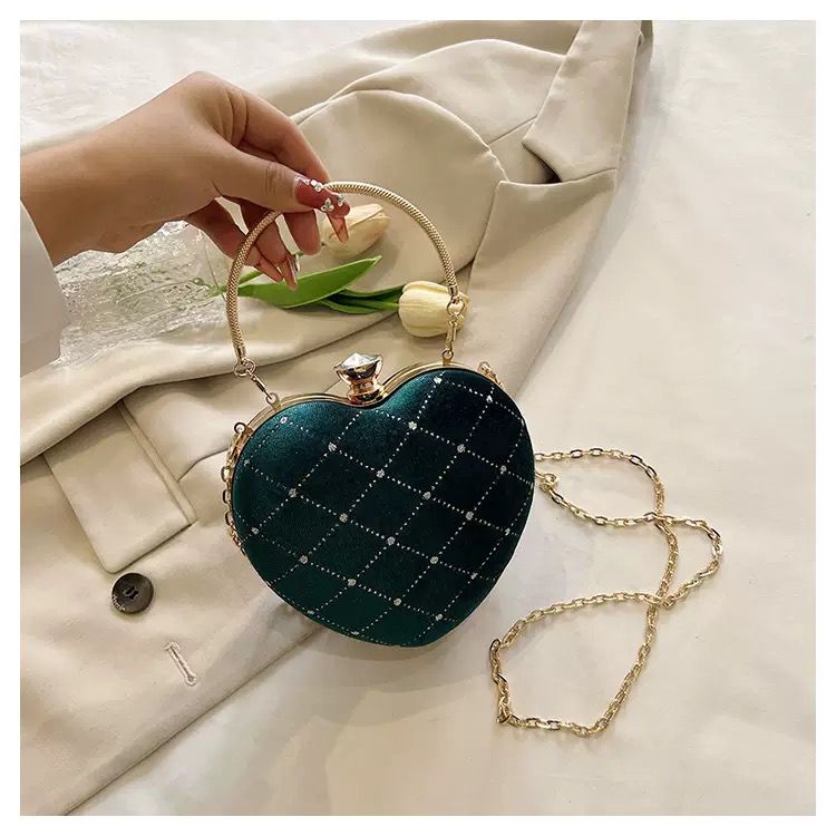 Vedlyn Seraya Tas Pesta Wanita Clutch Love Stylish Terbaru – Green