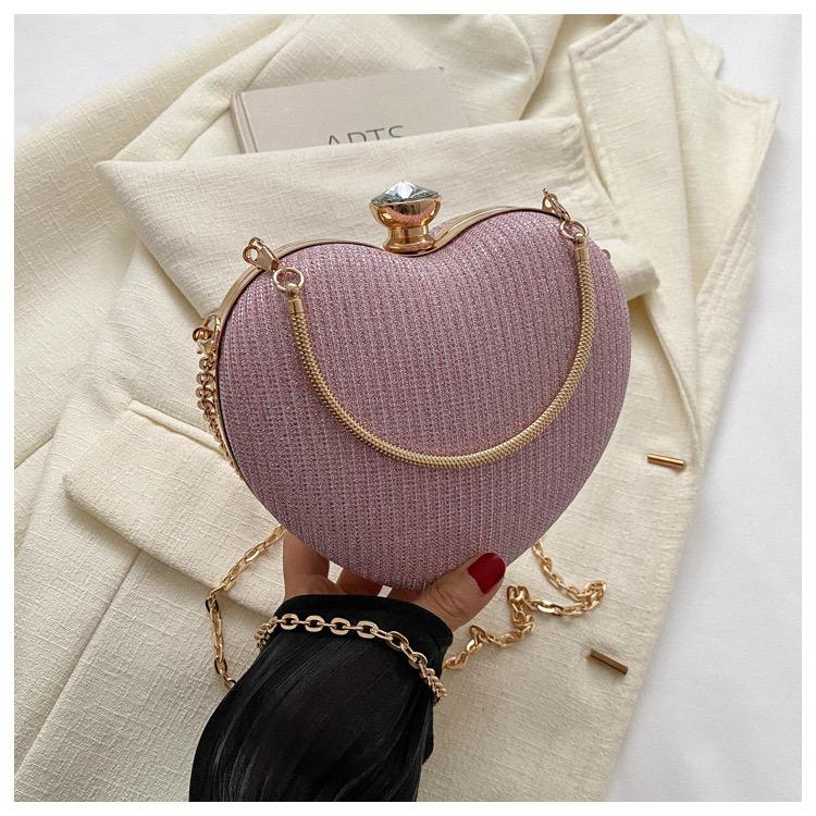Vedlyn Adiva Tas Pesta Wanita Clutch Love Elegan – Pink