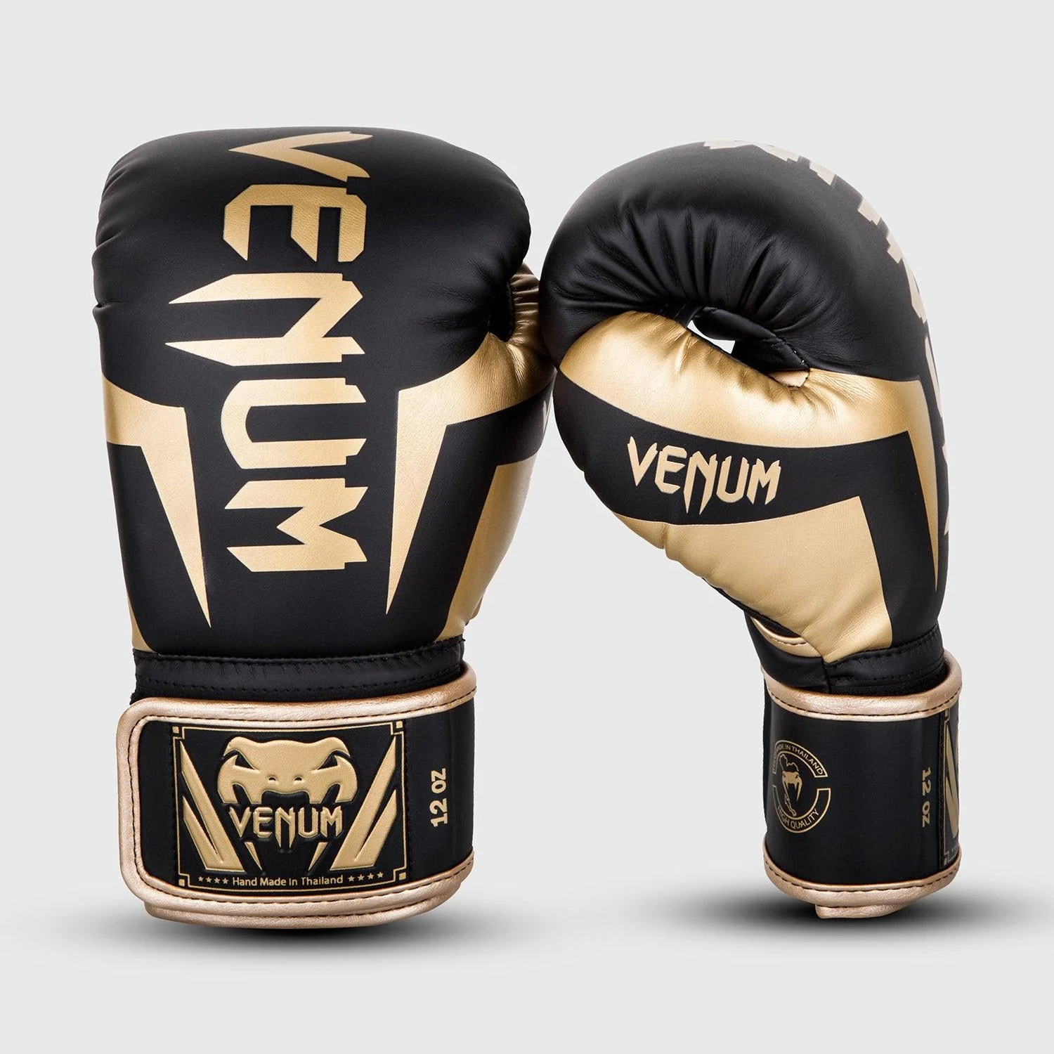 VENUM Sarung tinju Venum boxing glove Elite Black Gold Original 12oz