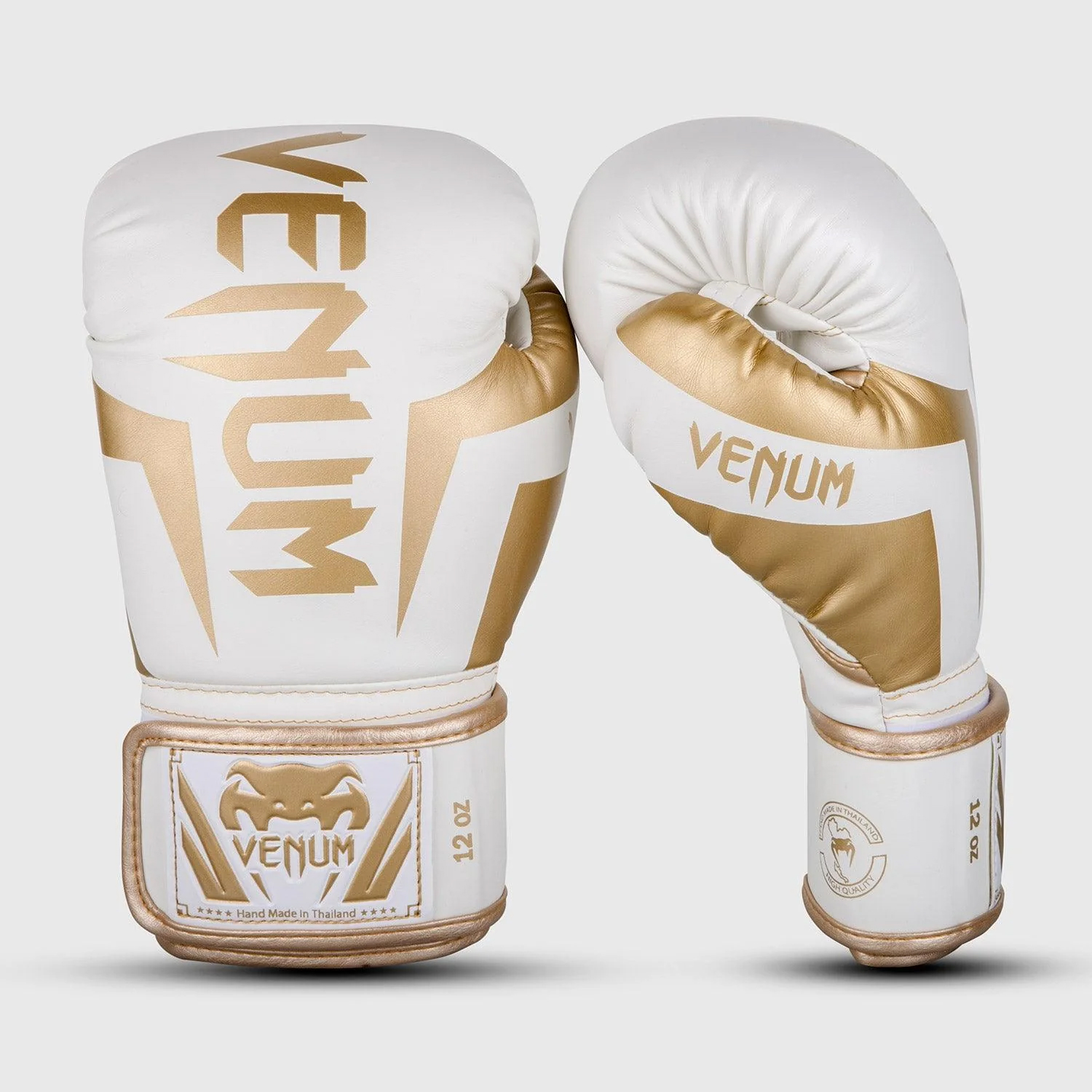 VENUM Sarung tinju boxing glove Venum Elite Boxing Gloves White/Gold 12oz