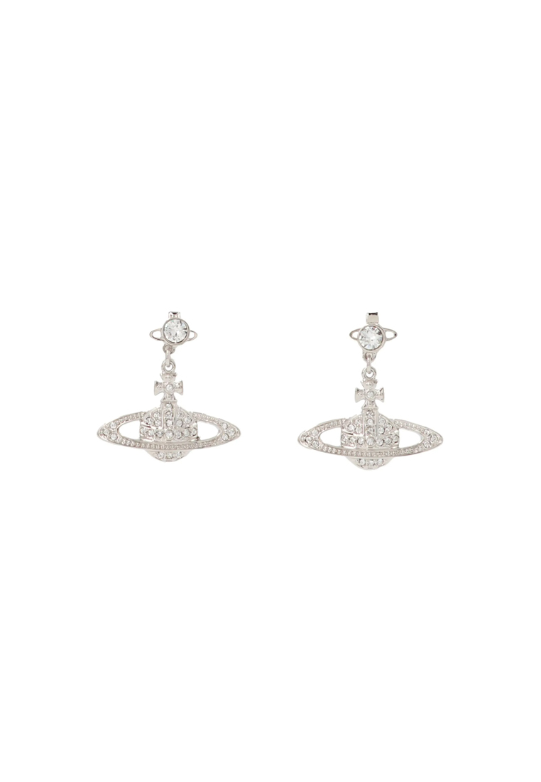 Vivienne Westwood Mini Bas Relief Drop Women's Earrings In White 62020025