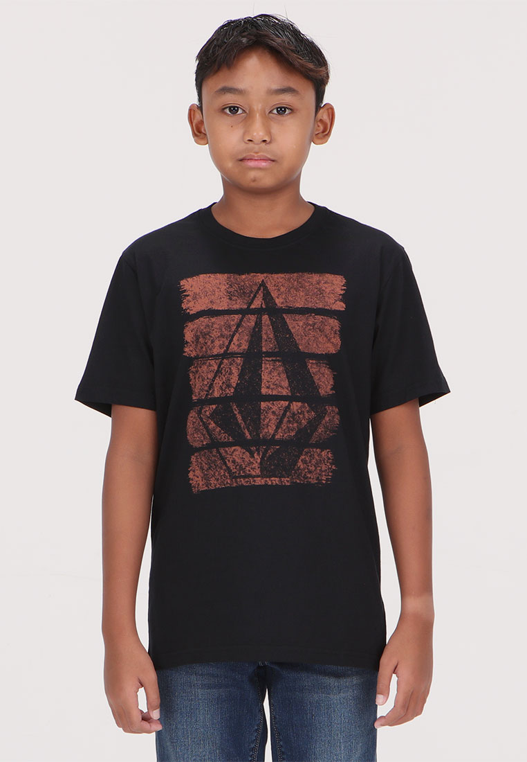 Volcom YRG BRUSH STROKE SHORT SLEEVE TEE BLACK