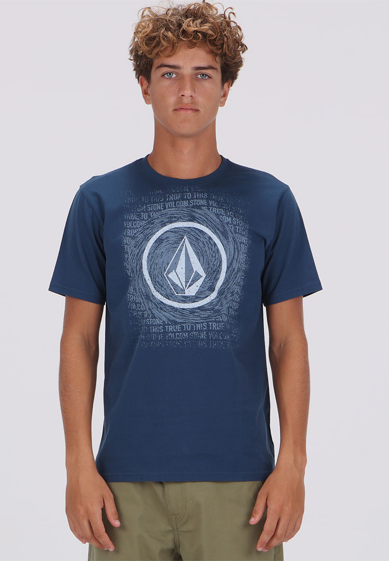Volcom MSF FULL CIRCLE SHORT SLEEVE TEE DEEP BLUE