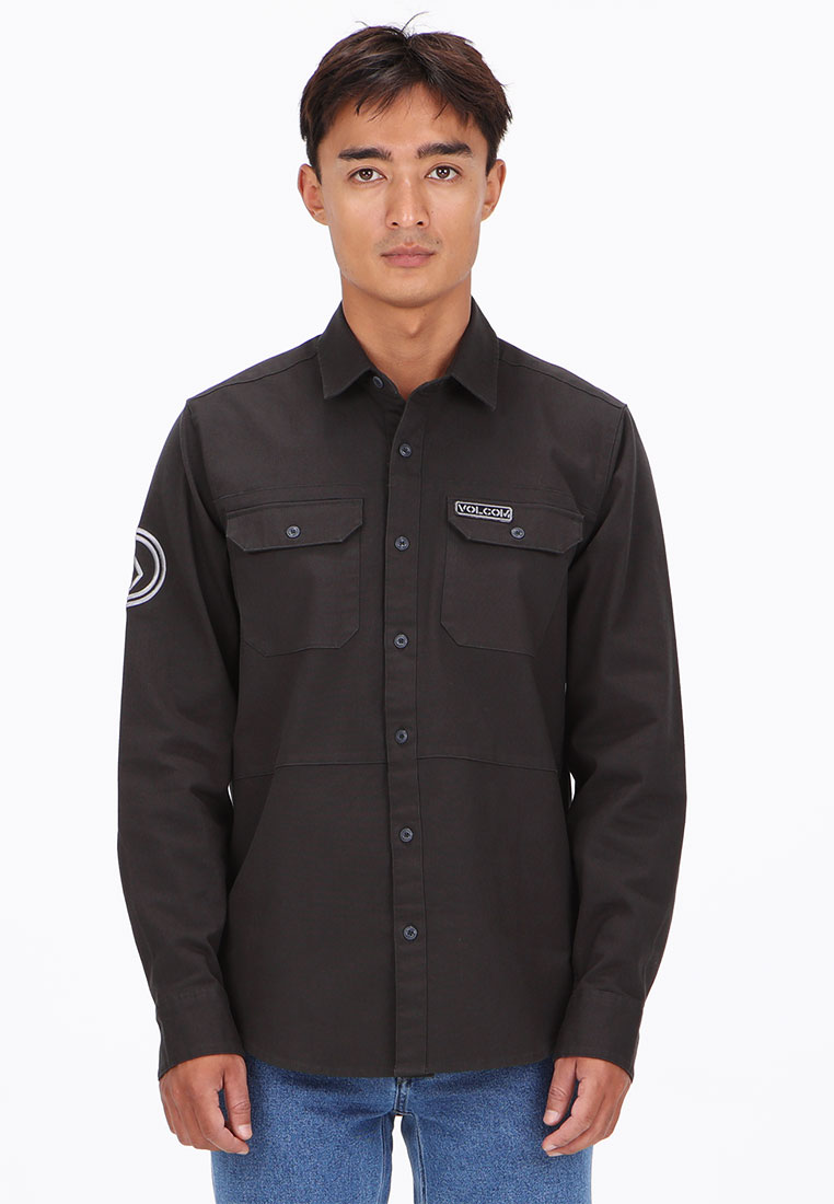 Volcom MLH TUBEWAY LONG SLEEVE SHIRT STEALTH