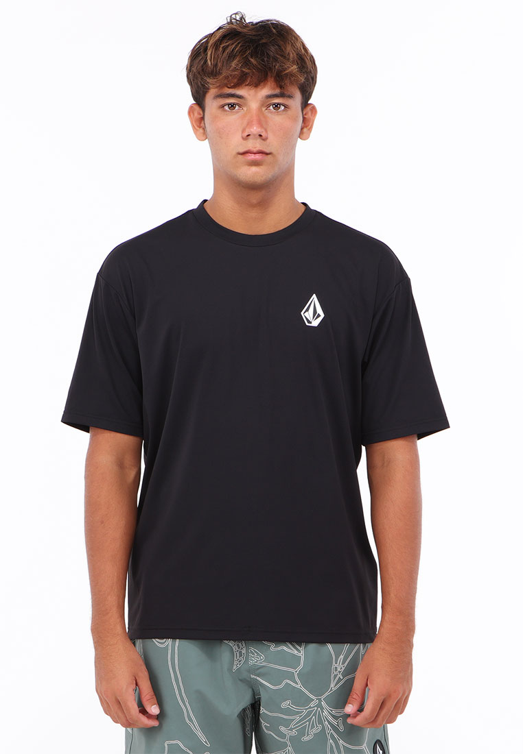Volcom IMTG TRUE TO BALI SURF BOXY SHORT SLEEVE RASHGUARD BLACK