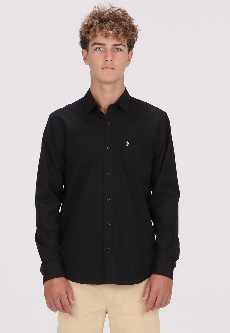 Volcom MLH BECKETT OXFORD 2 LONG SLEEVE SHIRT BLACK