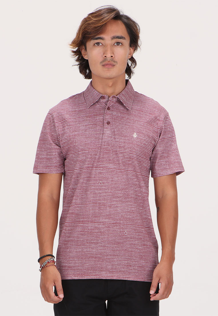 Volcom MPL PRESTON SHORT SLEEVE POLO MERLOT