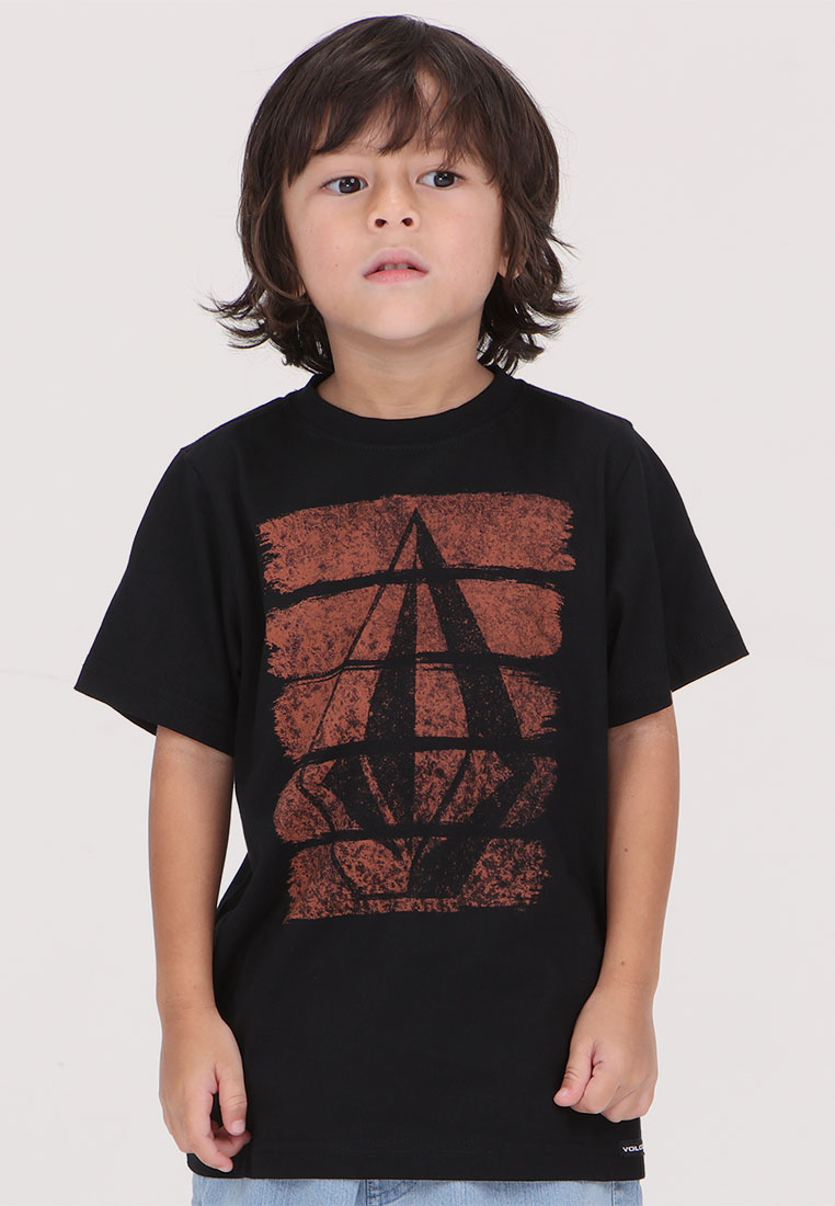 Volcom KRG BRUSH STROKE SHORT SLEEVE TEE BLACK