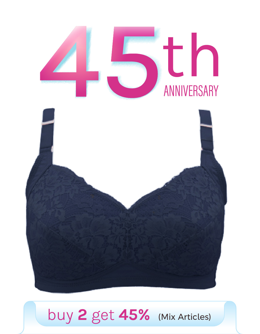 Wacoal Croire IB 3236 - Minimizer Bra - Full Cup Tanpa Kawat