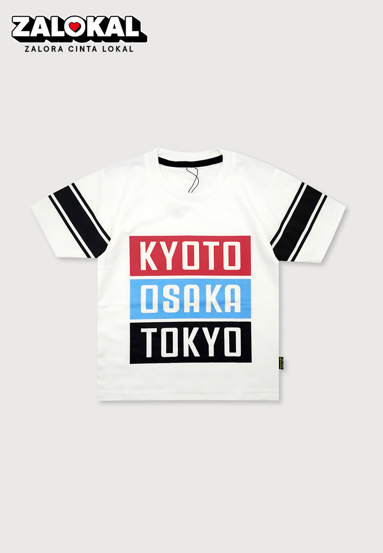 Wakakids Baju Anak Laki Laki Atasan Kaos Usia 1 Tahun Hingga 4 Tahun Oblong Lengan Pendek Motif Kyot