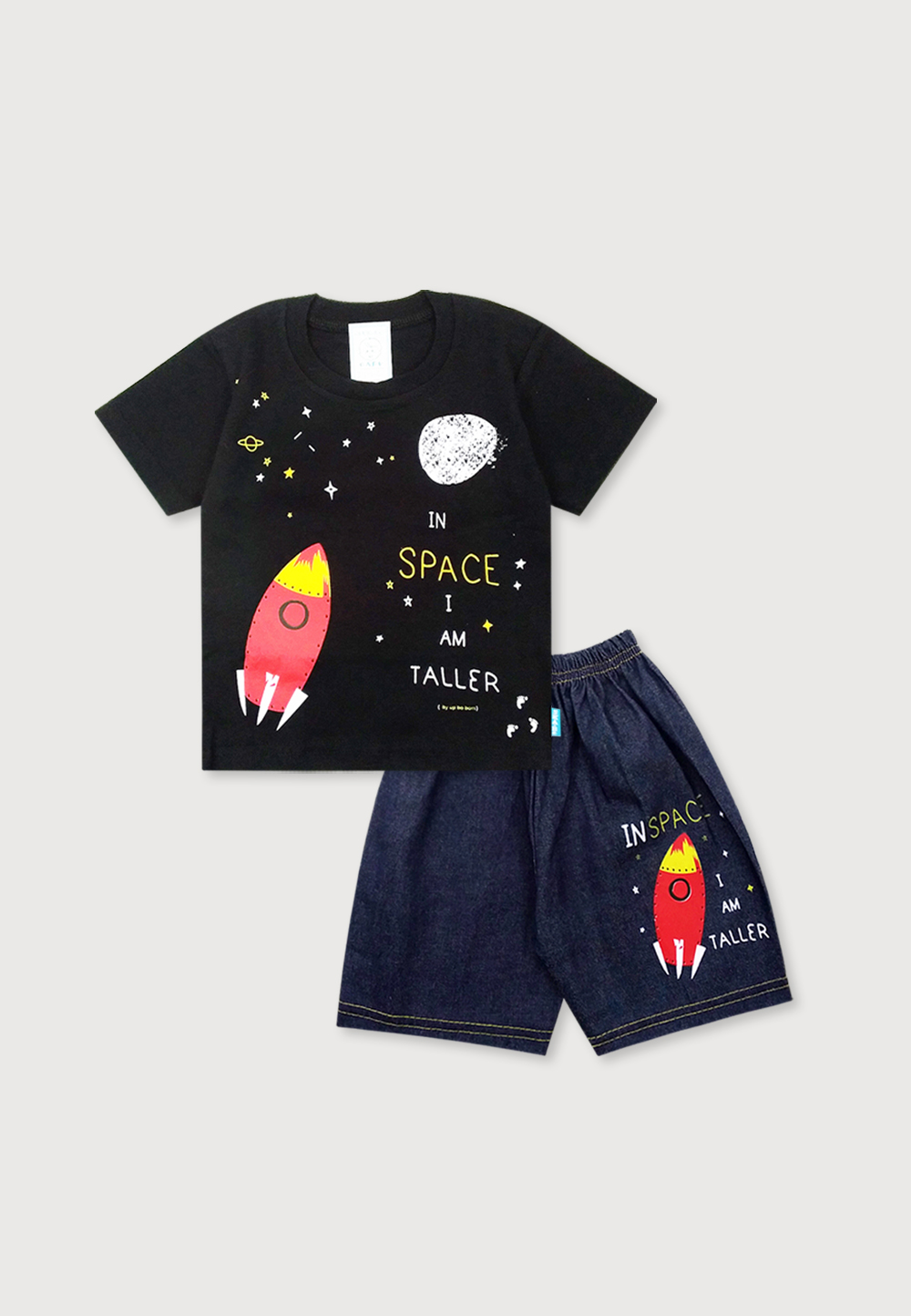 Wakakids Setelan Bayi Laki Laki Baju Lengan Pendek Anak Usia 6 Bulan Hingga 12 Bulan Set Celana Jean