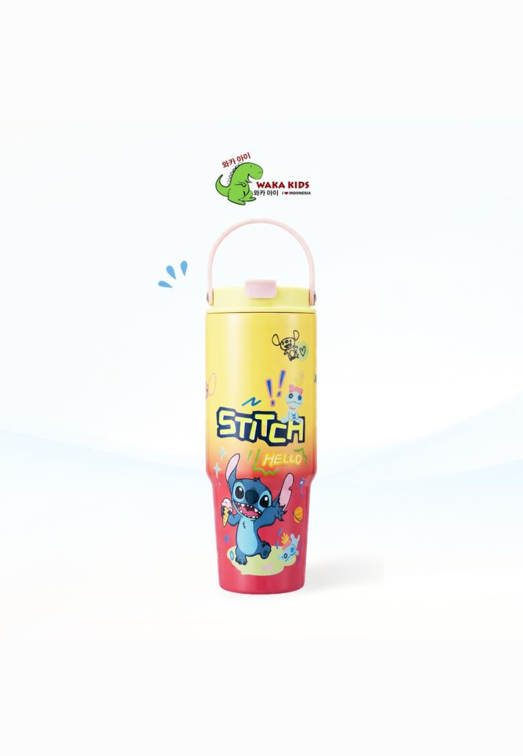 Wakakids Botol Minum Stainless Steel Termos Vacuum Cup Insulated Mug Tumbler Portable Karakter Stitc