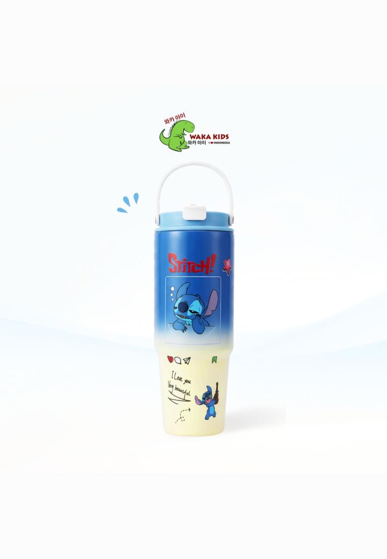 Wakakids Botol Minum Stainless Steel Termos Vacuum Cup Insulated Mug Tumbler Portable Karakter Stitc