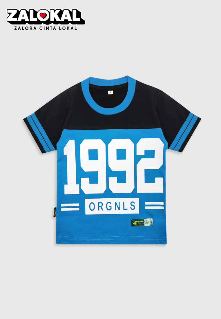 Wakakids Baju Atasan Kaos Anak Laki Laki Usia 1 Tahun Hingga 4 Tahun T-shirt Motif 1992 Original 394