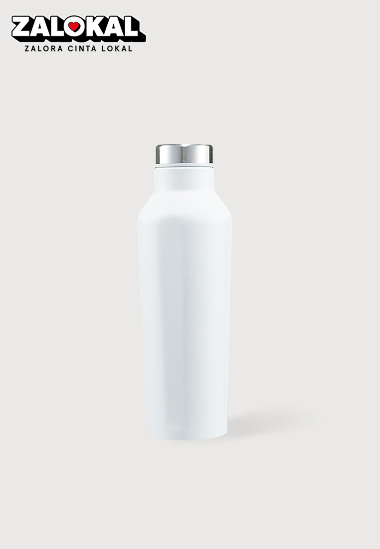 Wakakids Botol Minum Termos Stainless Steel Tumbler Premium Simple Polos 500ml K231 Venhs Putih