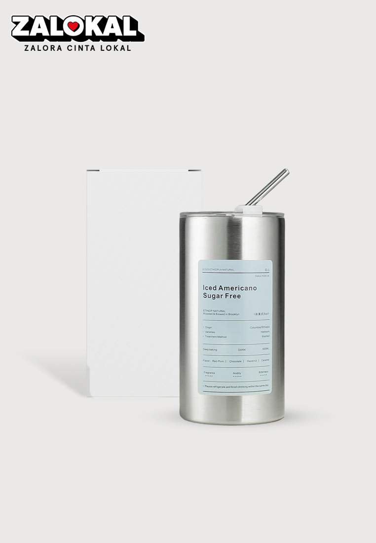 Wakakids Termos Coffee & Tea Stainless Steel Gelas Mug Tumbler Aesthetic Casual Free Sedotan 600ml K