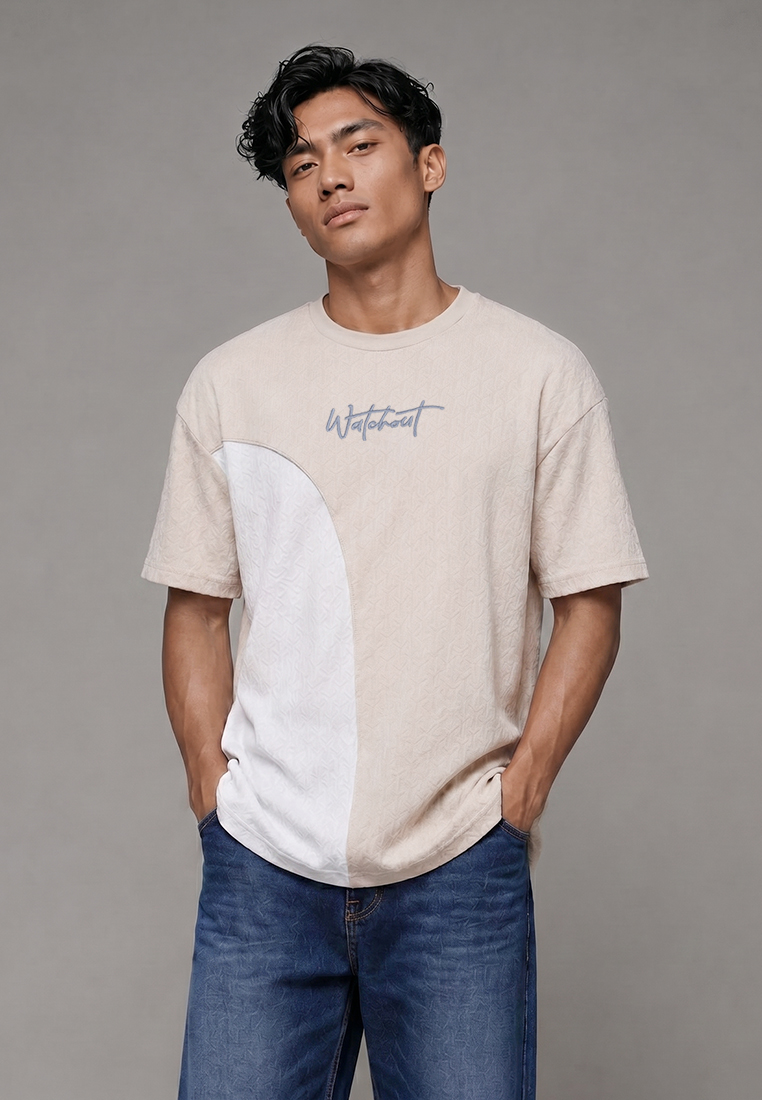 Watchout Kaos Pakaian Pria Lengan Pendek Leicester | Oversize | Jeans | JK402751104