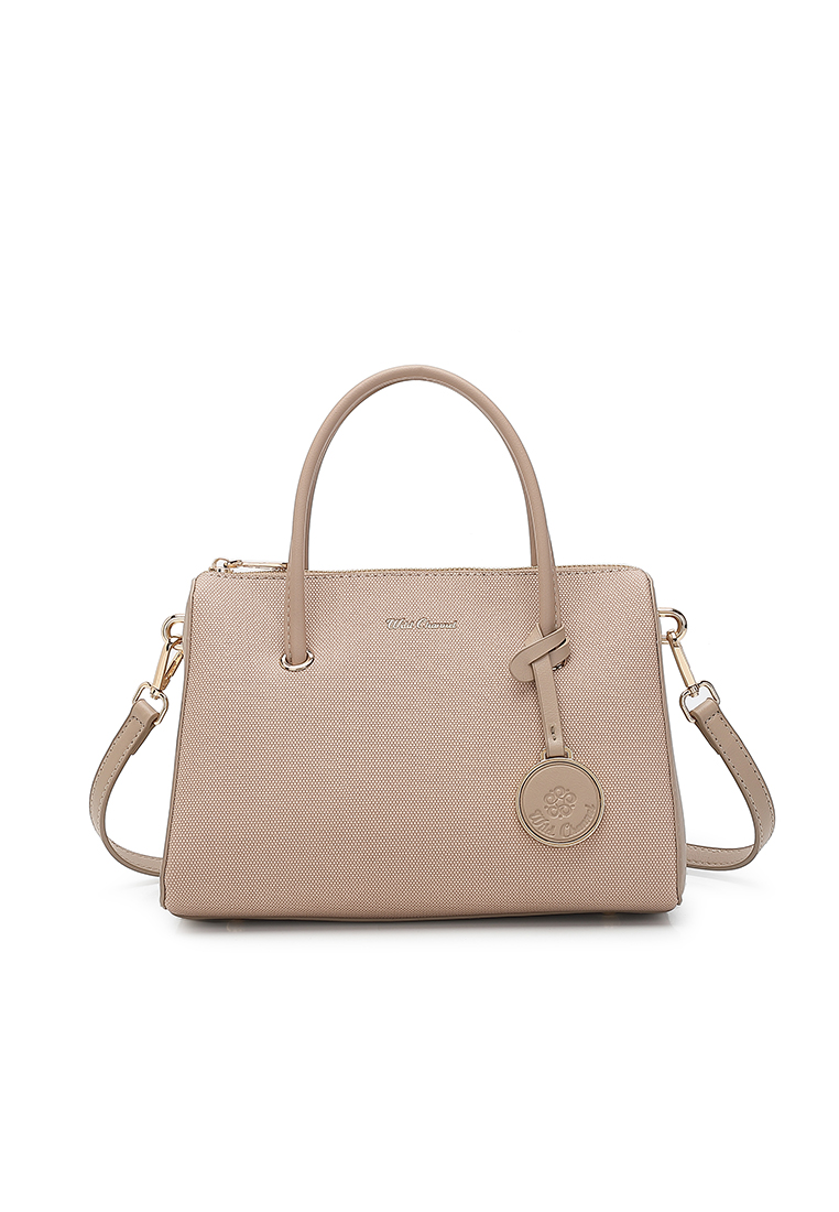 Wild Channel Women's Top Handle Bag / Sling Bag / Crossbody Bag (Tas Selempang / Tas Tangan) - Hitam