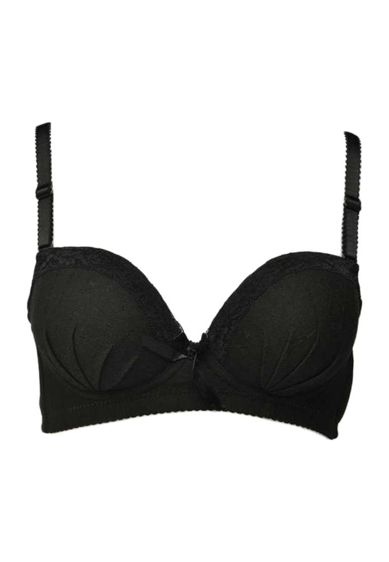 WIMIU Bra Set Pakaian Dalam Wanita Panty Celana Dalam Wanita 000515 Black