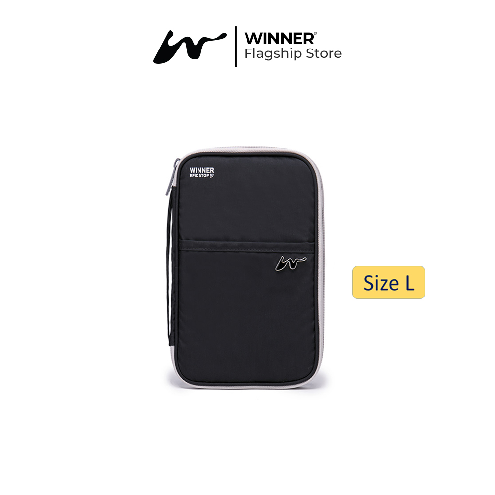 WINNER Passport Card Holder RFID Protection Anti-Theft Anti-Air Travel Case Wallet (T14-PP01) - Hita
