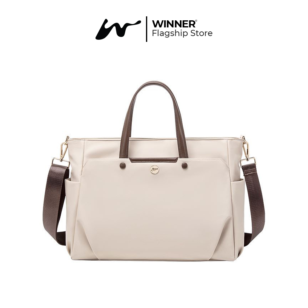 WINNER Tas Laptop 16 inch Bahu Selempang Nilon Oxford Anti-Air Wanita Korean Style Bag (T14-003) - W