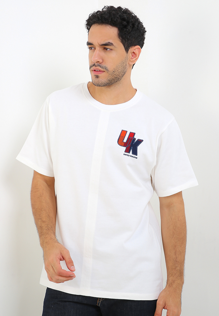 X-EIGHT Kaos Relaxed Fit Katun Tebal Bordir - Nadeo T-Shirts