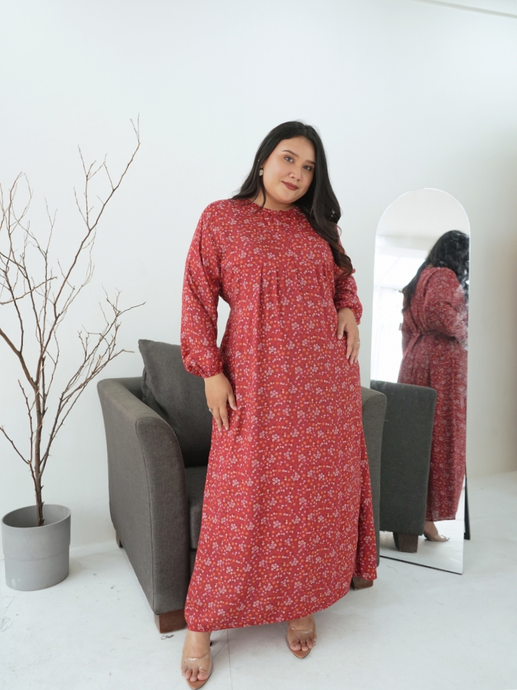 xtramiles Ladies dress shanaz gamis rouge