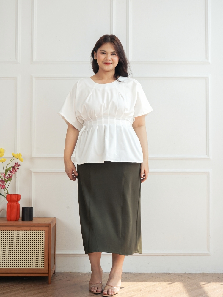 xtramiles Ladies shirt matilda blouse white white
