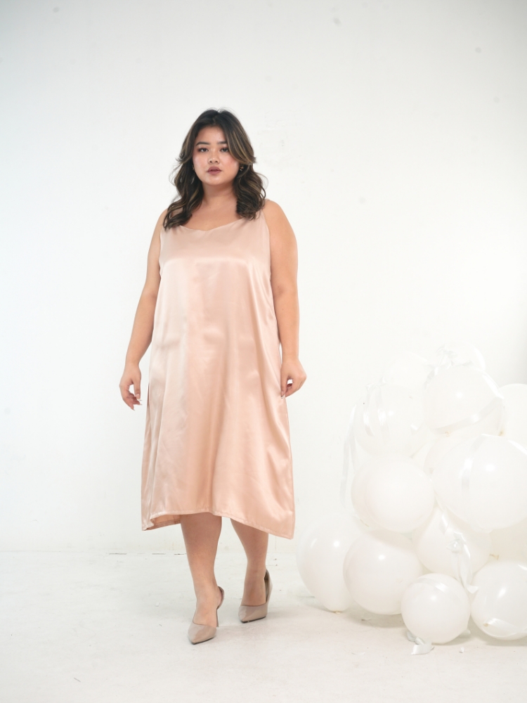 Xtramiles Ladies dress soie dress golden peach golden peach