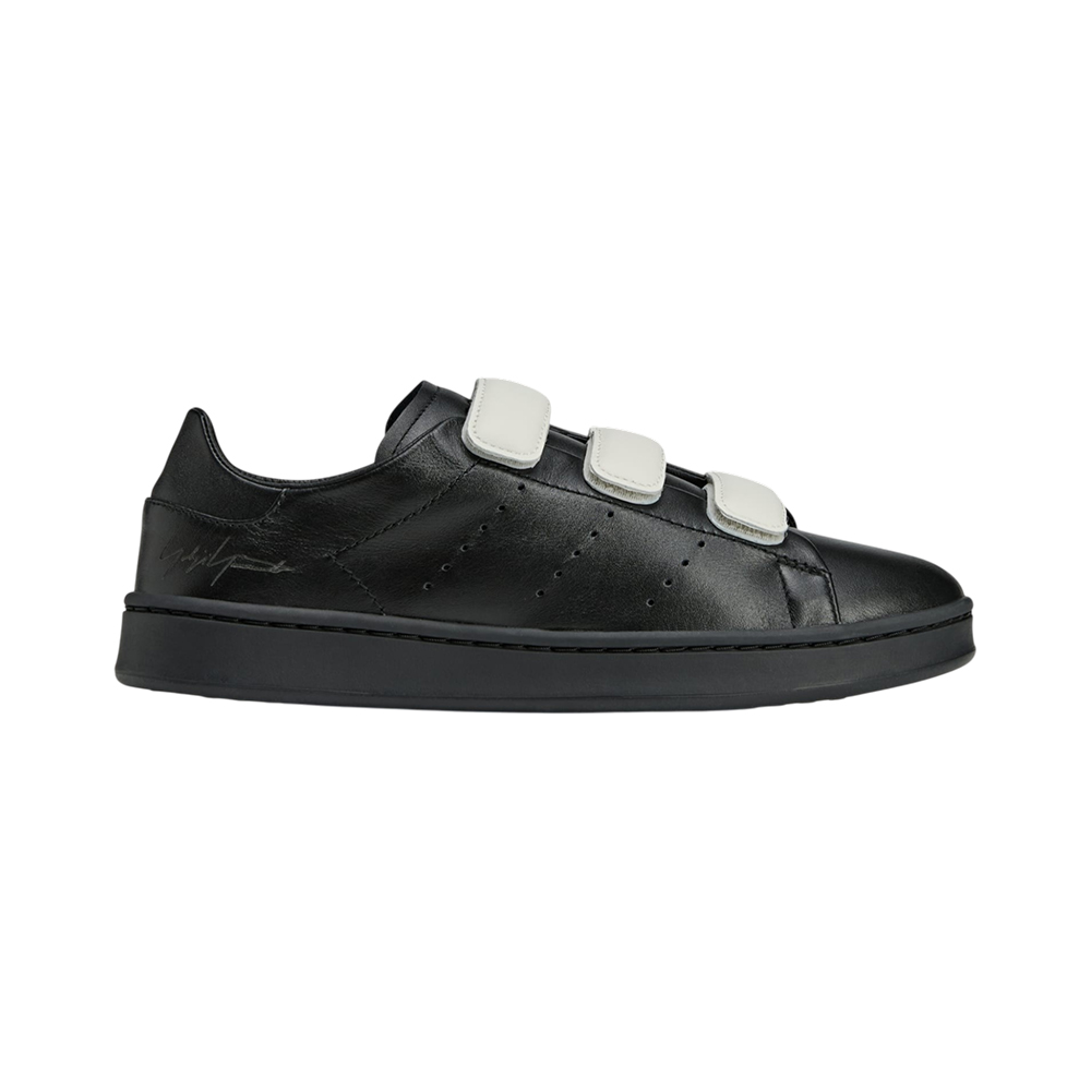 Y-3 [9.9ANTI GAYA] Stan Smith Hook and Loop Leather Sneakers Black/Orbit Grey